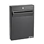 AdirOffice Steel Wall-Mounted Weatherproof Drop Box Interoffice Mailbox, Large, Black (631-14-BLK-PKG)~#|#~12EF458C-3494-4153-8F74A5E7F5934DEE_sc7