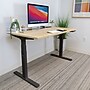 Mount-It! Ultimate Dual Motor 55"W Electric Rectangular Adjustable Standing Desk, Maple/Black (MI-18081)~#|#~12F2C95E-94B9-420A-821B2D6A98BF1014_sc7