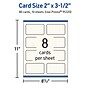 Avery Business Cards, 2" x 3-1/2", Matte Ivory, 80/Pack (95320)~#|#~12F3F790-0BB7-486F-9FACBB412B5A04DB_sc7