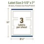 Avery Dissolvable Rectangle Multipurpose Labels, 2.5" x 7", Off-white, 30/Pack (94247)~#|#~12F75A2B-5879-4E76-AD902DA2BCAF5CFF_sc7