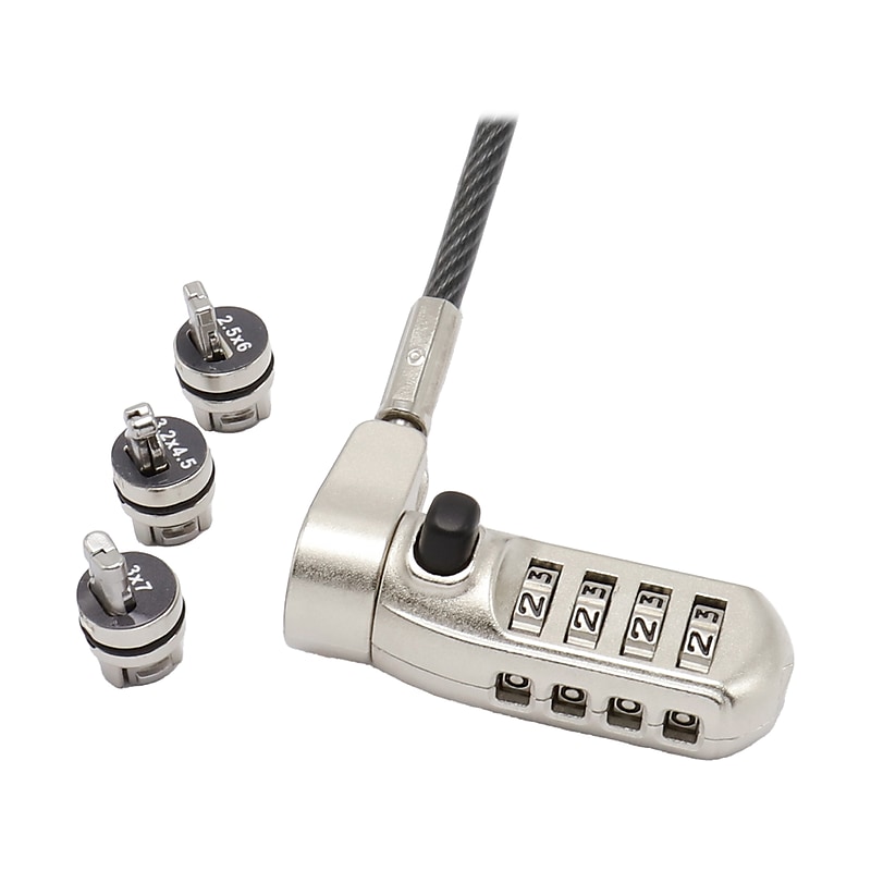 CODi Universal Serialized Combination Laptop Cable Lock, 6.5' ft. (UCB2092) image 1