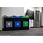 Commercial Zone Avante Series Polyethylene Triple-Stream Trash, Recycling and Compost Center, 90 Gallon, Black (787307MSA)~#|#~12FEC0EE-463C-4729-9071E1712EC7D57C_sc7