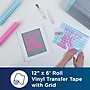 Brother ScanNCut Vinyl Transfer Tape with Grid, 12" x 6' Roll, and Adhesive Craft Vinyl Multipack, 10 Sheets~#|#~12FEE565-081E-4B0D-8EA3FA457A72D36E_sc7