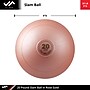 Jfit 20 lb. Slam Ball, Rose Gold (J-SB20RGD)~#|#~12FF232A-B745-4238-A0978E2E9597133A_sc7
