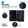 Viva Comfort Medium Double Door Medicine Locking Secure Storage Medical Cabinet, 0.3 cu. ft., Black (ADIME999-02-BLK-MK)~#|#~130708E1-3FCC-4711-A2FB706F8F630C8E_sc7