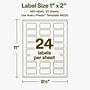 Avery Hemp Rectangle Laser/Inkjet Multipurpose Labels, 1" x 2", Off-White (480/Pack)~#|#~1308832E-9C28-42CD-8B626F3340735AC0_sc7