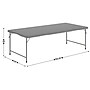 Flash Furniture Paige Rectangle Kid's Plastic Folding Table, 29"W x 60"D x 18.75"H,Granite Gray (RB3060FHKIDGY)~#|#~13091899-6F72-45AA-AC94C608CBB02560_sc7