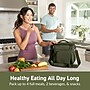bentgo Prep Deluxe Insulated Multimeal Bag, 5-Compartment, Olive Green (BGPRPBAG-OG)~#|#~130A4AFE-8159-4D42-999187561068AD5A_sc7