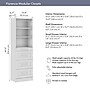 Bestar Florence Closet System, 5 Shelves, 4 Drawers, 25"W x 16"D, White (127601-000017)~#|#~130ACD13-221F-4197-B13A50F9C7D49D95_sc7