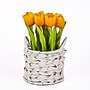 National Tree Company 10" Orange Tulip Bouquet in White Basket (MT81-10926GOR-1)~#|#~1311A3CE-9C3C-4ECA-BBEB2A5C77A0A163_sc7