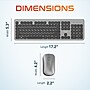 Delton K100 Wireless Slim Computer Keyboard and Mouse Combo, Silver (DKML100-WB)~#|#~13186896-5D96-42C3-8C1406C543E56E59_sc7