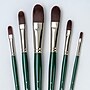 Silver Brush Ruby Satin Long Filberts Brush, 6/Pack (SLVRS2595)~#|#~131A66FD-0D49-410D-9CD41CB69397D202_sc7