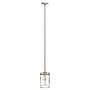 Lalia Home 1-Light 9.25" Farmhouse Hanging Cylindrical Clear Glass LED Pendant Fixture, Brushed Nickel (LHP-3002-BN)~#|#~131F46A3-CB30-40BB-B9B455169934B912_sc7