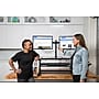 Rocelco 38"W Manual Adjustable Standing Desk Converter, Black (R DADRB)~#|#~131FA14D-A447-4CE1-B9905F81BC4BBE8A_sc7