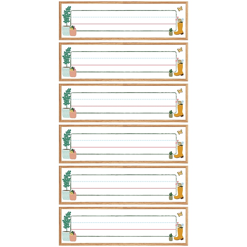 Carson Dellosa Education Grow Together School School Name Plates, 9-1/2" x 3", 36/Pack, 6 Packs/Bundle (CD-122154-6) image 1