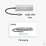 Plugable 4-in-1 USB-C Hub with 4K HDMI, 100W, Silver (USBC-4IN1)~#|#~1323A89F-1539-49D5-B60F993F355B7AB7_sc7
