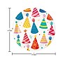 Creative Converting Hats Off Birthday Tableware Kit, Assorted Colors (DTC9127E2A)~#|#~13254CFC-6B30-48D4-896CEC5421F8180F_sc7