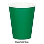 Creative Converting Touch of Color Paper Cups, 9 oz., Emerald Green, 240 Cups/Carton (56112B)~#|#~132B682C-8CCF-4B37-BA92078AD066E38C_sc7