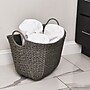 Household Essentials Woven Storage Wicker Basket with Handles, Gray (ML-4126)~#|#~132CFD90-24B9-4D0C-B15FA05001D0857E_sc7