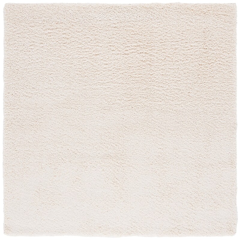 Safavieh Shag Collection 10' x 10' Square Indoor Area Rug, Machine Made, Ivory (SG151-1212-10SQ) image 1