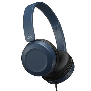 JVC Noise Canceling On-Ear Headphones, Blue (HAS31MA) | Staples
