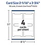 Avery Integrated Cards, 2-1/16" x 3.75", Glossy White, 100/Pack (95325)~#|#~13328885-510B-4227-B230967BB71EC955_sc7