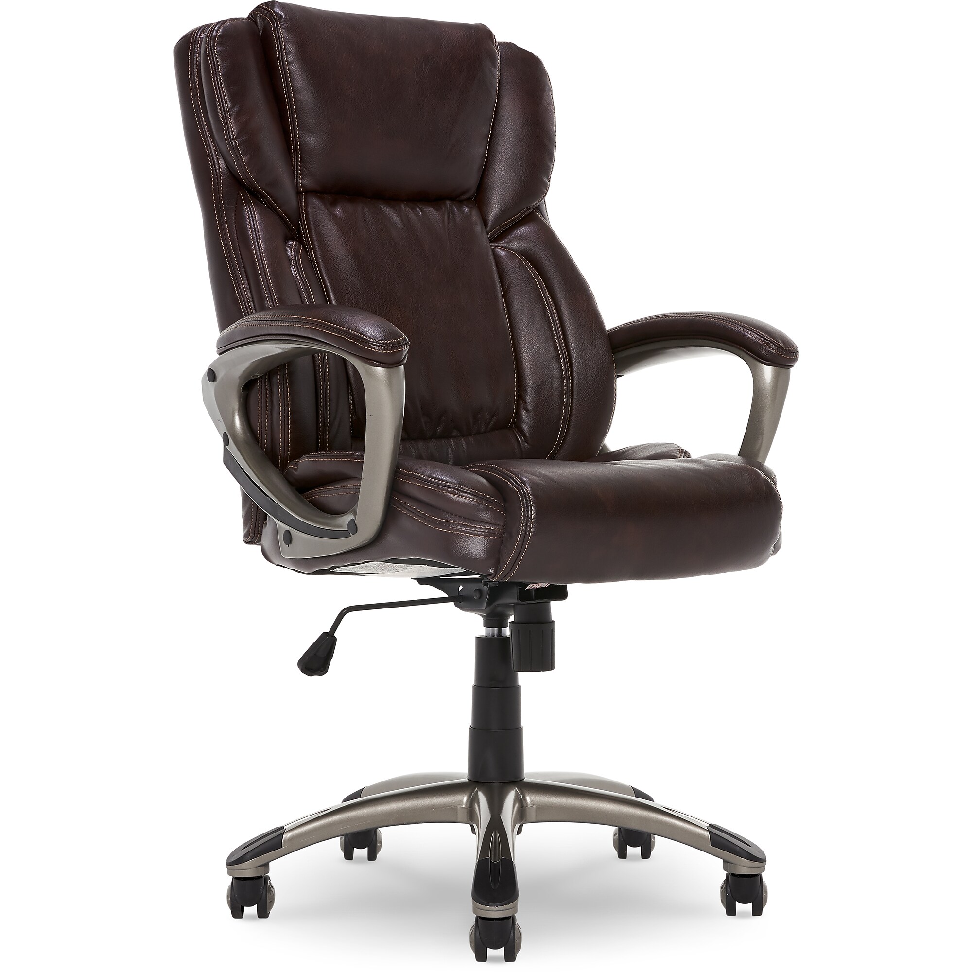 Serta Garret Ergonomic Bonded Leather Swivel Executive Chair, Biscuit Brown (CHR200090) Sansujyuku sansujyuku.com