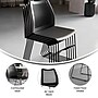 Flash Furniture HERCULES Series Plastic Stack Chair with Air-Vent Back and Sled Base, Black (RUT498ABK)~#|#~1338FD64-4429-4909-AB3A3DD5BB9A29EE_sc7