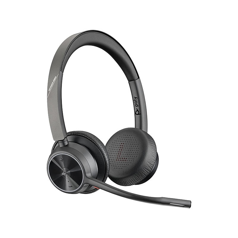 Poly Voyager 4300 UC Series Wireless Bluetooth Stereo Headset, USB Type-A, MS Certified (77Y98AA) image 1