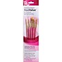 Princeton RealValue Mixed Media Gold Synthetic Taklon Brush, Pink, 5/Set, 3 Sets/Bundle (PBXPR9184-3)~#|#~13398B5D-3B73-4B8C-80C2F388DC1123CD_sc7