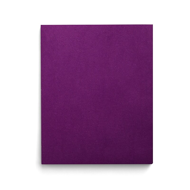 Staples Smooth 2-Pocket Paper Folder with Fasteners, Purple, 25/Box (50776/27544-CC) image 1