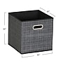 Household Essentials Medium Folding Fabric Storage Bin, 11" x 11"x 11", 23 Qt., Multi Color, 6/Pack (830-1)~#|#~133AA970-B2DA-41E9-90C2E53D415D6777_sc7