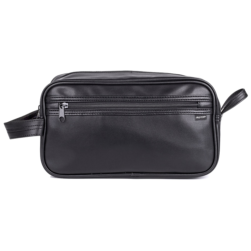 Julia Buxton Commuter 11" Toiletry Bag, Water Resistant, Black (06735.BK) image 1