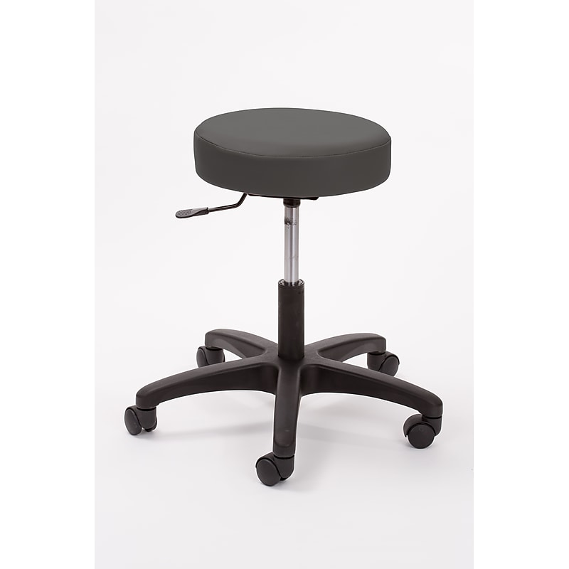 Brandt Industries Armless Vinyl Medical Stool (13421 Charcoal) image 1