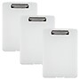 JAM Paper Wood Storage Clipboard, Letter Size, Clear, 3/Pack (331CPBclx3KIT)~#|#~133CDFE7-6FDC-4995-B9B65C8627433EB7_sc7