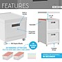Techni Mobili Storage Container with Lid, Plastic, White, 2/Pack (RTA-SBXF205)~#|#~1340A4D3-277D-4DE1-B2B4934E6A3622DB_sc7