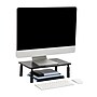 Mind Reader Ventilated Adjustable Monitor Stand, Up to 44 lbs., Black (4LEGMET-BLK)~#|#~134732D1-727C-4FE4-ADA6A597BDC18A07_sc7