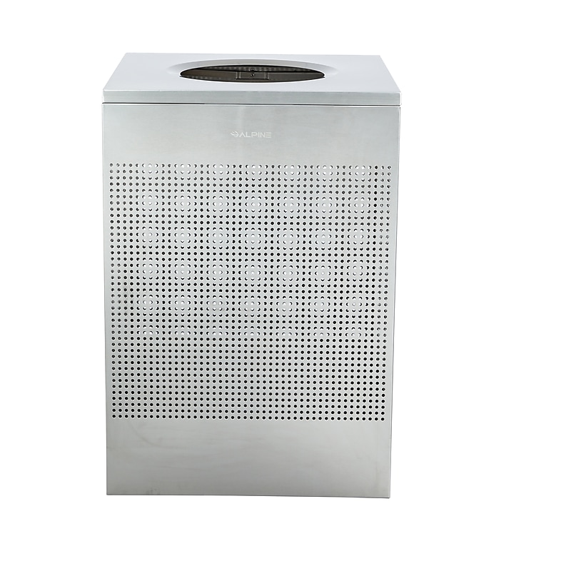 Alpine Industries Stainless Steel Trash Can, 40 Gallon, Silver (ALP438-40-SS-MK) image 1