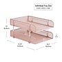 Mind Reader 2-Compartment Stackable Metal Tray, Pink (CSTACK2-PNK)~#|#~1348B943-CB48-4AB4-8692E4E02424424F_sc7