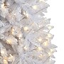Nearly Natural 10-ft Slim White Artificial Christmas Tree with 800 Warm White LED Lights and 2420 Bendable Branches (T3364)~#|#~1349579D-B7A4-45D6-AEC5D1550B797D60_sc7