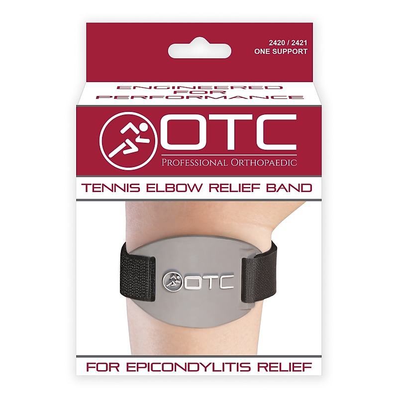 OTC Forearm Band, Compression Strap for Tennis Elbow and Golfers Elbow Recovery, Universal (2421) image 1