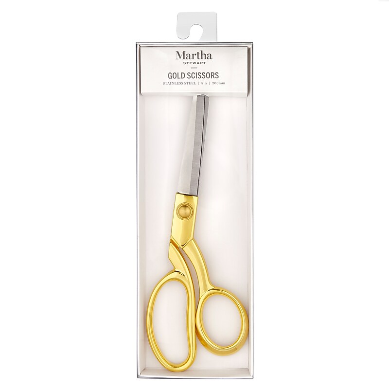 Martha Stewart Metal Scissors, Pointed Tip, Gold (MS112M) image 1
