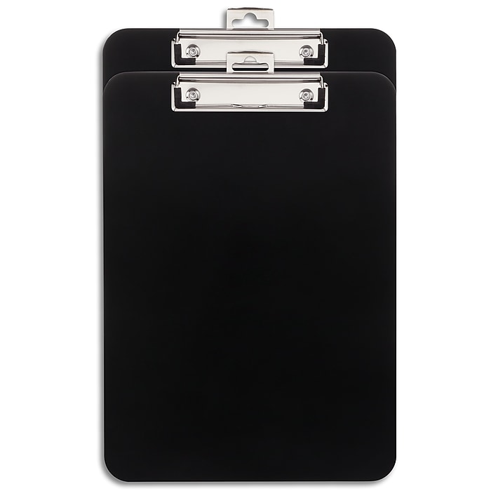 Staples® Plastic Storage Clipboard, Letter Size, Black (ST28541-CC