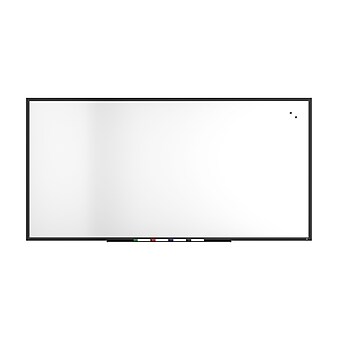 TRU RED™ Magnetic Porcelain Dry Erase Board, Black Frame, 8' x 4' (TR61191)