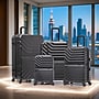 InUSA Aurum 4-Piece Hardside Spinner Luggage Set, TSA Checkpoint Friendly, Black (IUAURSMLXL-BLK)~#|#~13645258-4357-4C2D-8B5A8B933D492A50_sc7