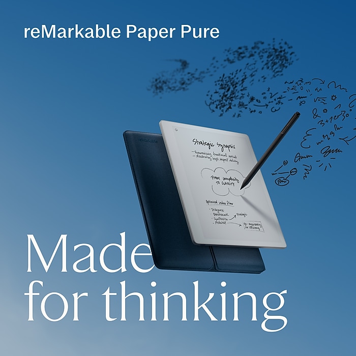 reMarkable Paper Pure 10.3” Paper Tablet with Marker Plus & Ocean
