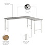 Bush Business Furniture Hustle 72W x 24D L Shaped Computer Desk with Metal Legs, Platinum Gray (HUS002PG)~#|#~136F5CBB-2278-4167-94D252D8DD44CC03_sc7