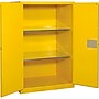Global Industrial Flammable Cabinet, Manual Close Double Door, 90 Gallon, 43"W x 34"D x 65"H~#|#~137118E6-1BDA-42E9-884F5DFC7C8EDB1F_sc7