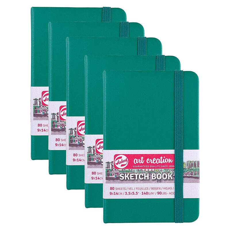 Talens Art Creation 3.5" x 5.5" Sketch Book, 80 Sheets/Book, 5/Bundle (TLN9314331M-5) image 1