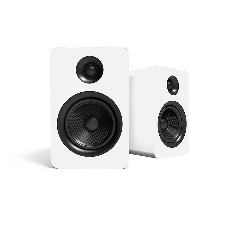 Kanto YU Passive 5.25" Speakers with 1" Silk Dome Tweeter and 5.25" Kevlar Woofer, White, Pair (YUP6) image 1